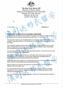 澳司达 入籍成功